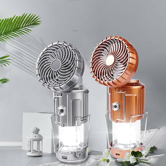 LumiFan SOLAR 3en1  (Lámpara+ Ventilador+ Cargador Portátil)