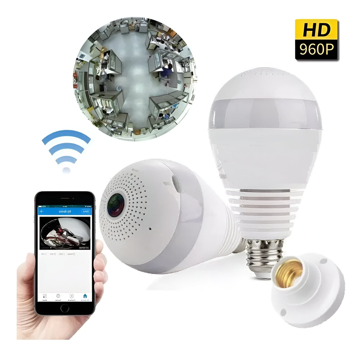 Lampara Wifi 360G Ojo de Pez Ip